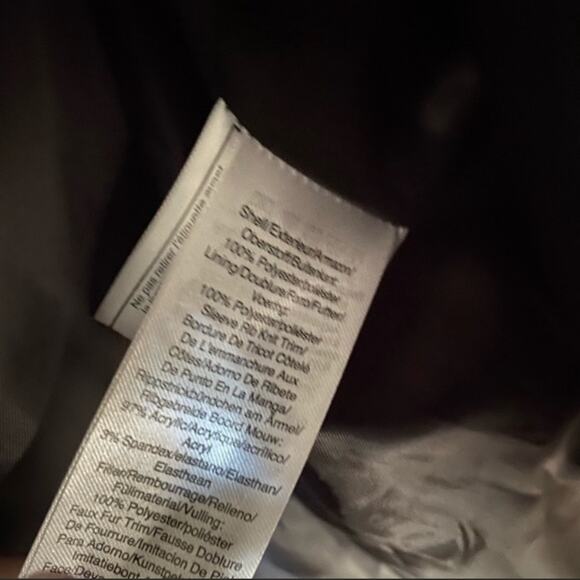 DKNY Faux Fur Trim Hooded Puffer Coat - Picture 14 of 15